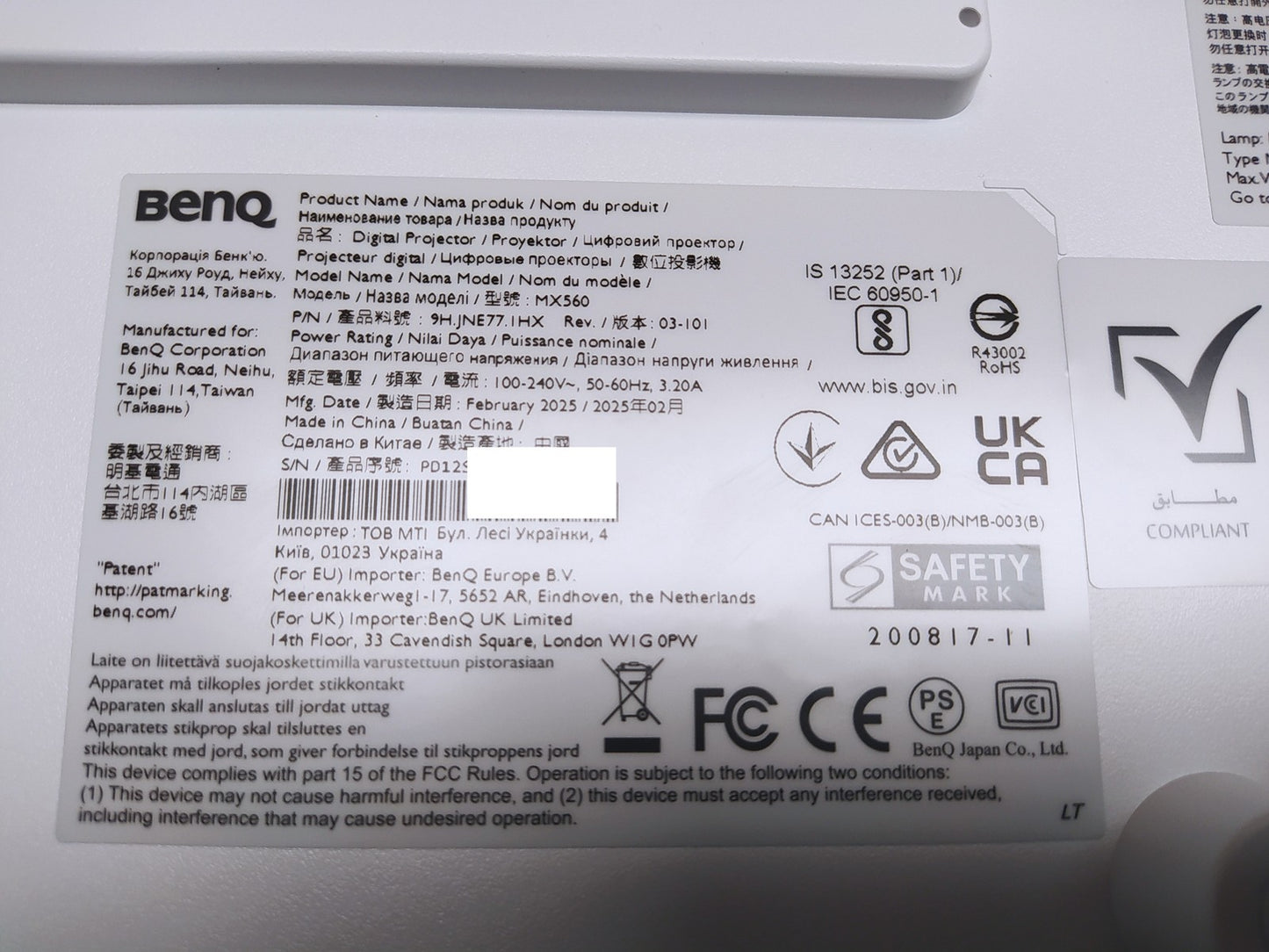 BenQ MX560 DLP Business Beamer mit 4000 Lumen XGA Auflösung