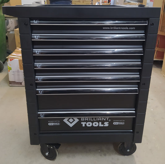 BRILLIANT TOOLS BT152900 Werkstattwagen mit 7 Schubladen, leer, I36953
