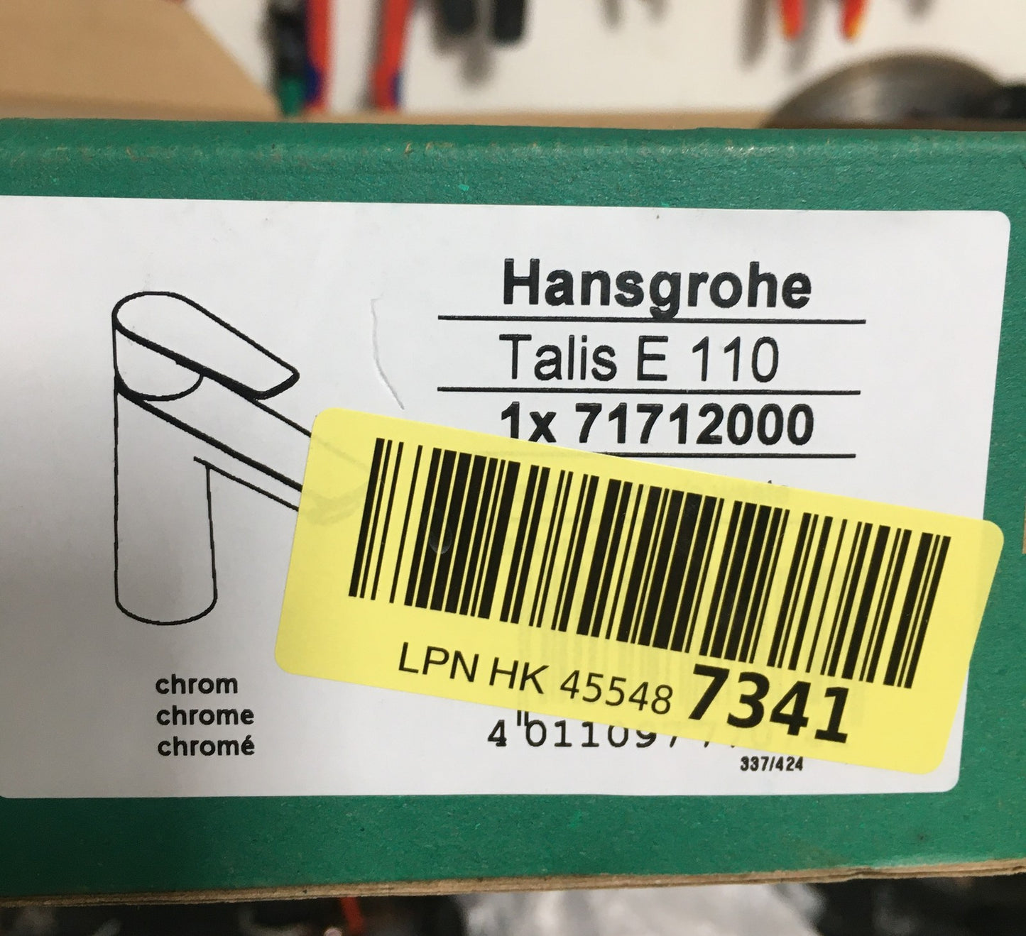 Hansgrohe 71712000 Waschtischarmatur Talis E 110, Wasserhahn Bad, 110cm, I37462