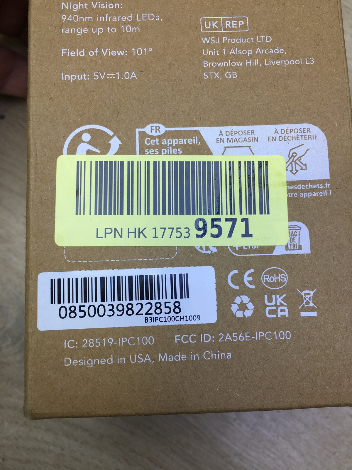 nooie 360 Cam 2 Babyphone IPC 100C mit SD-Karte I31459
