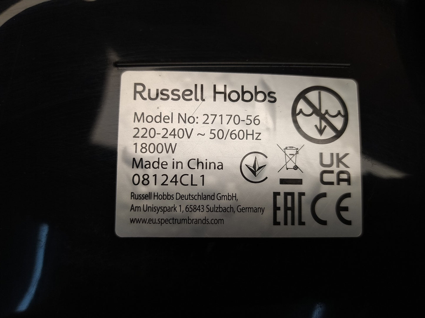 Russell Hobbs Heißluftfritteuse (27170-56), 1800W, I36000