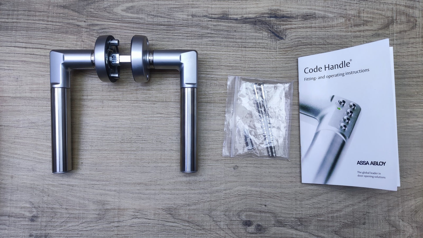 ASSA ABLOY Türbeschlag Code Handle DIN Links, silber, I35791