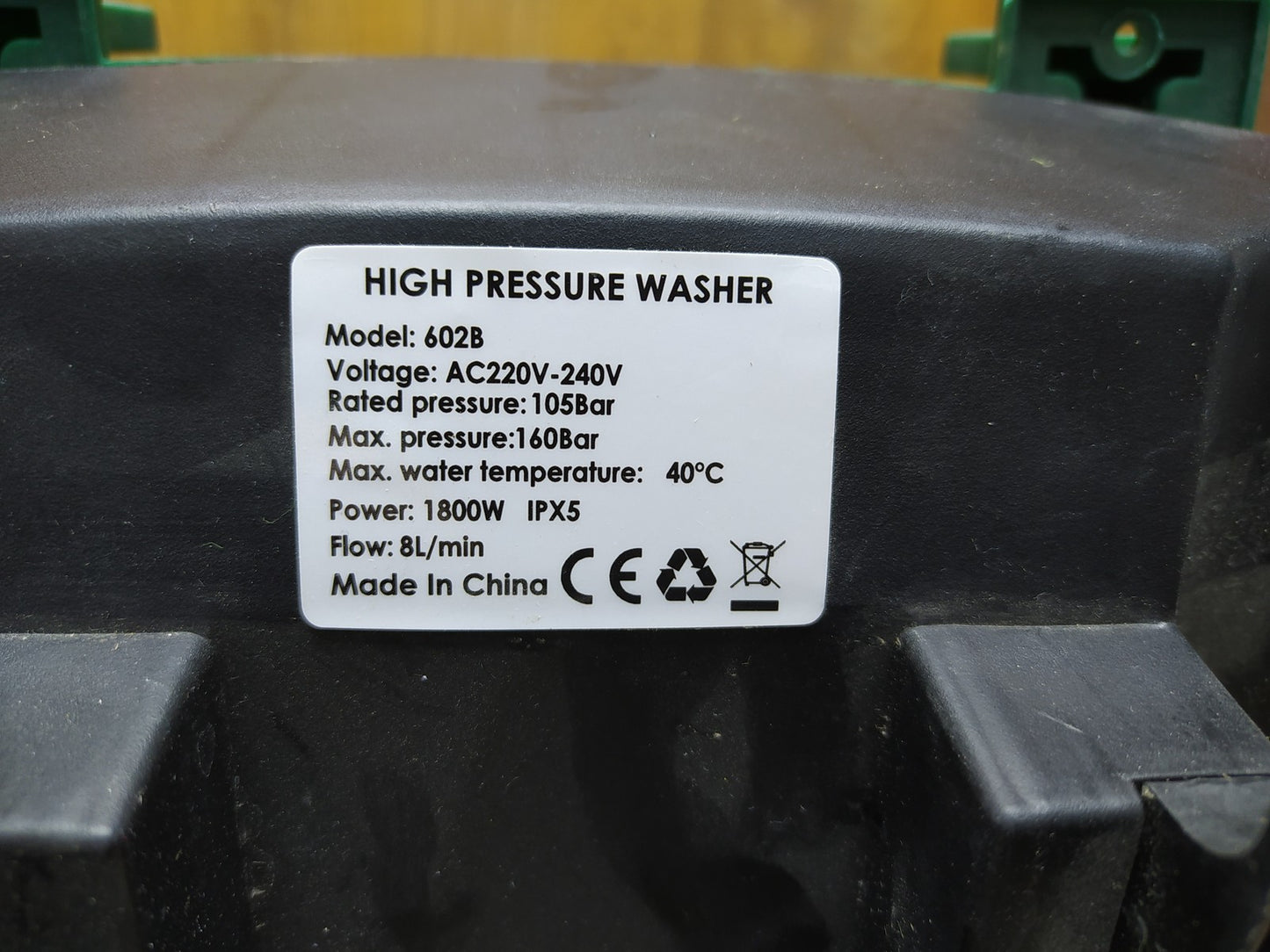 Mamboo Hochdruckreiniger 602B Kaltwasser 1800W max. 160bar, I35672