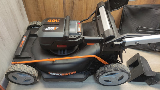 Worx Nitro WG749E Akku-Rasenmäher 55L 46 cm inkl. Akkus 4.0Ah, I40299