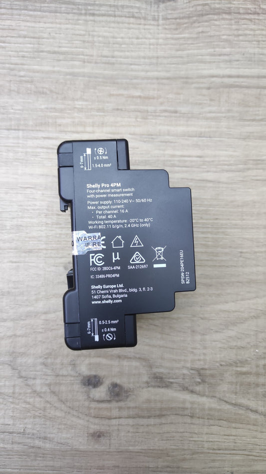 Shelly Pro 4PM Wlan, LAN & Bluetooth 4 Kanäle Smart Relais, I39676