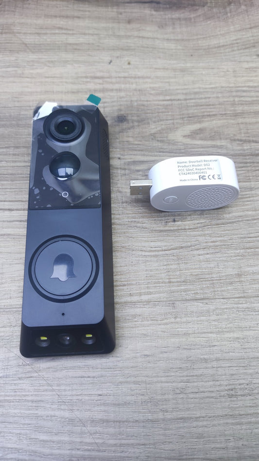 Carehabi Video-Türklingel mit Chime, 2.4GHz WLAN, 1080P HD, I37522