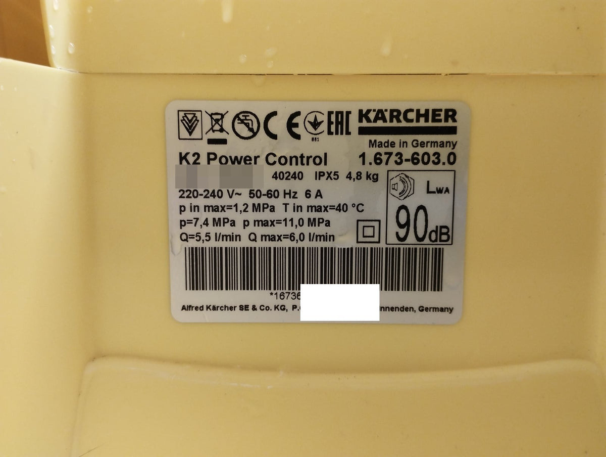 Kärcher Hochdruckreiniger K 2 Power Control 1.673-603.0