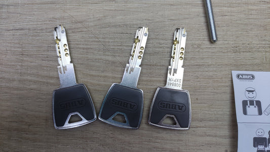 ABUS Profilzylinder XP20 S 45/45 mit Sicherungskarte & 3 Schlüsseln, I40420