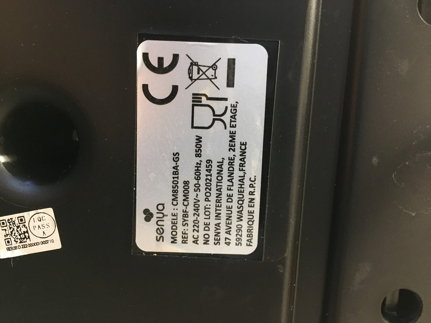 SENYA CM8501BA-GS Kaffeemaschine mit Milchaufschäumer, 850W, I36084