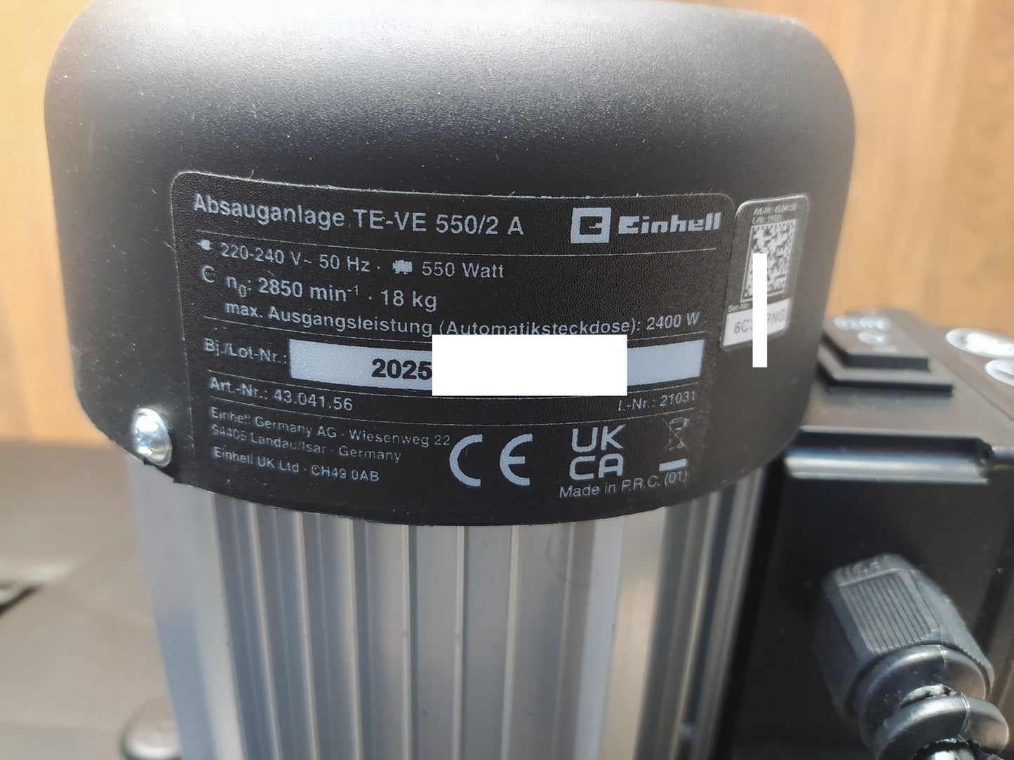Einhell Expert TE-VE 550/2 A Absauganlage 550W 230V (4304156), I37013