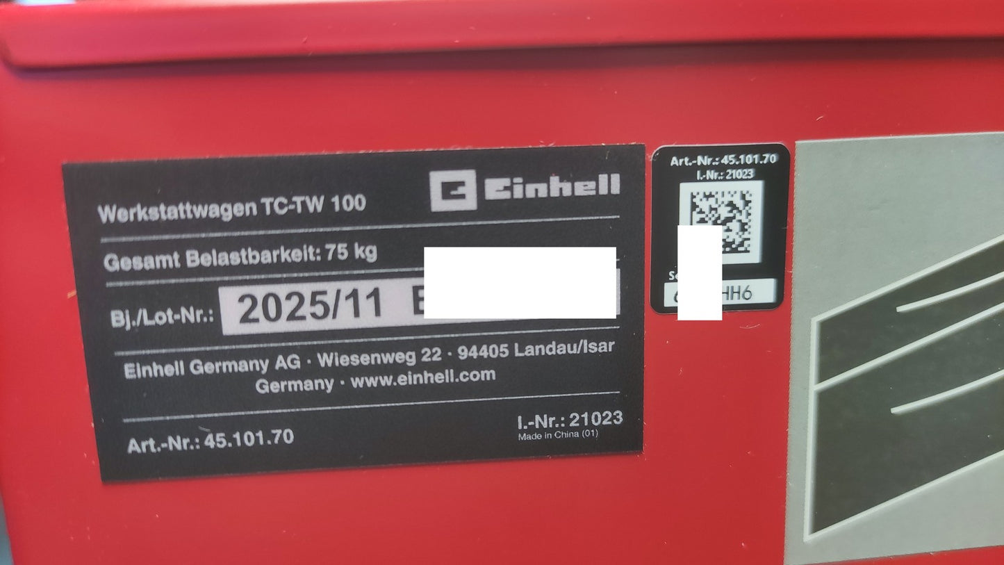 Einhell Werkstattwagen TC-TW 100, I38055