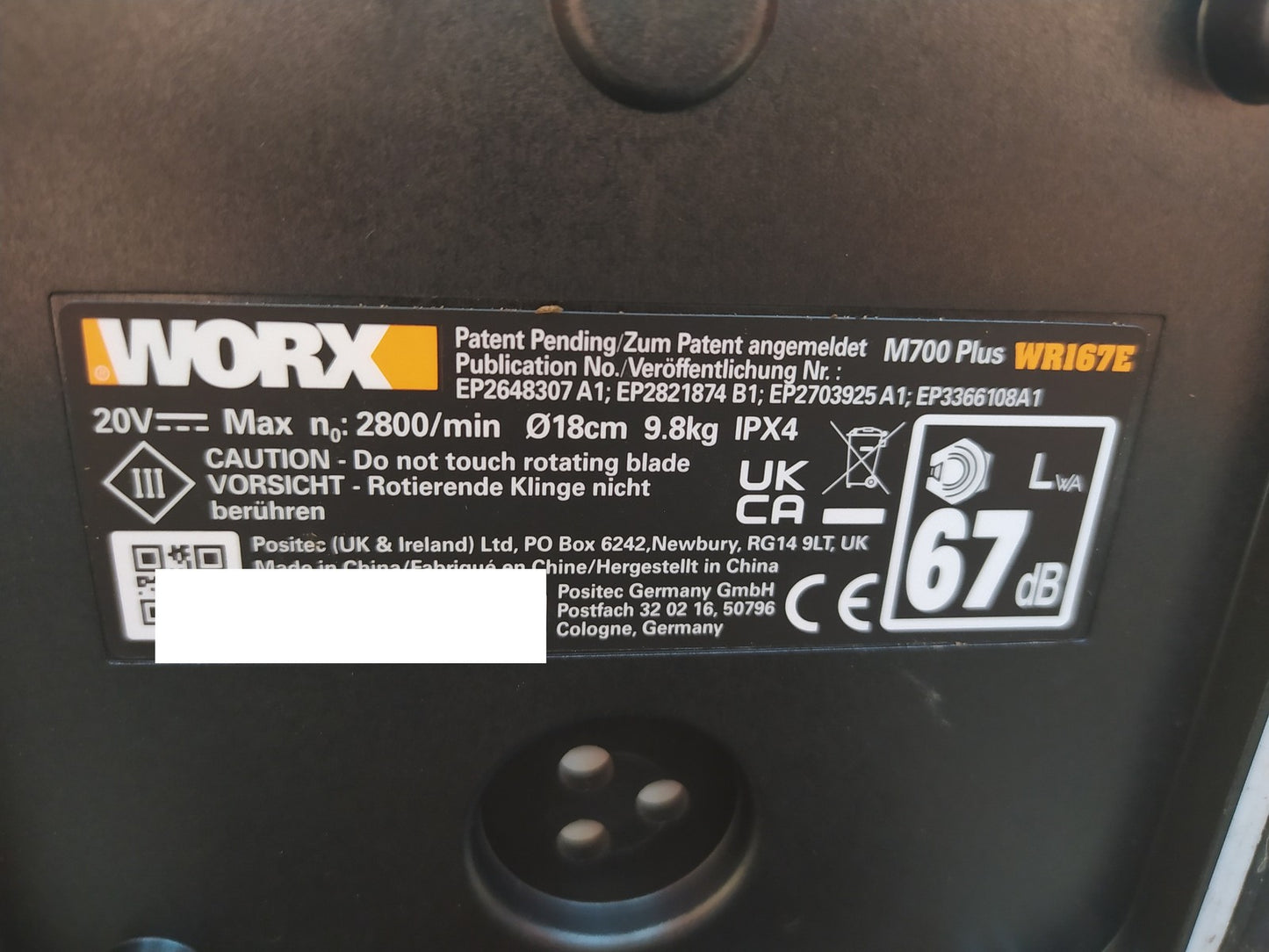 WORX Landroid M700 PLUS WR167E Mähroboter für Gärten bis 700 qm, I37833