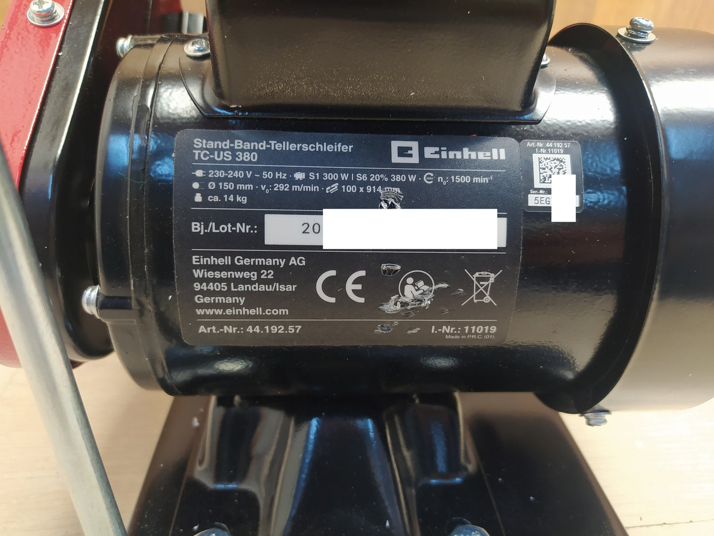 Einhell Stand-Band-Tellerschleifer TC-US 380 (4419257), 380W, I37044