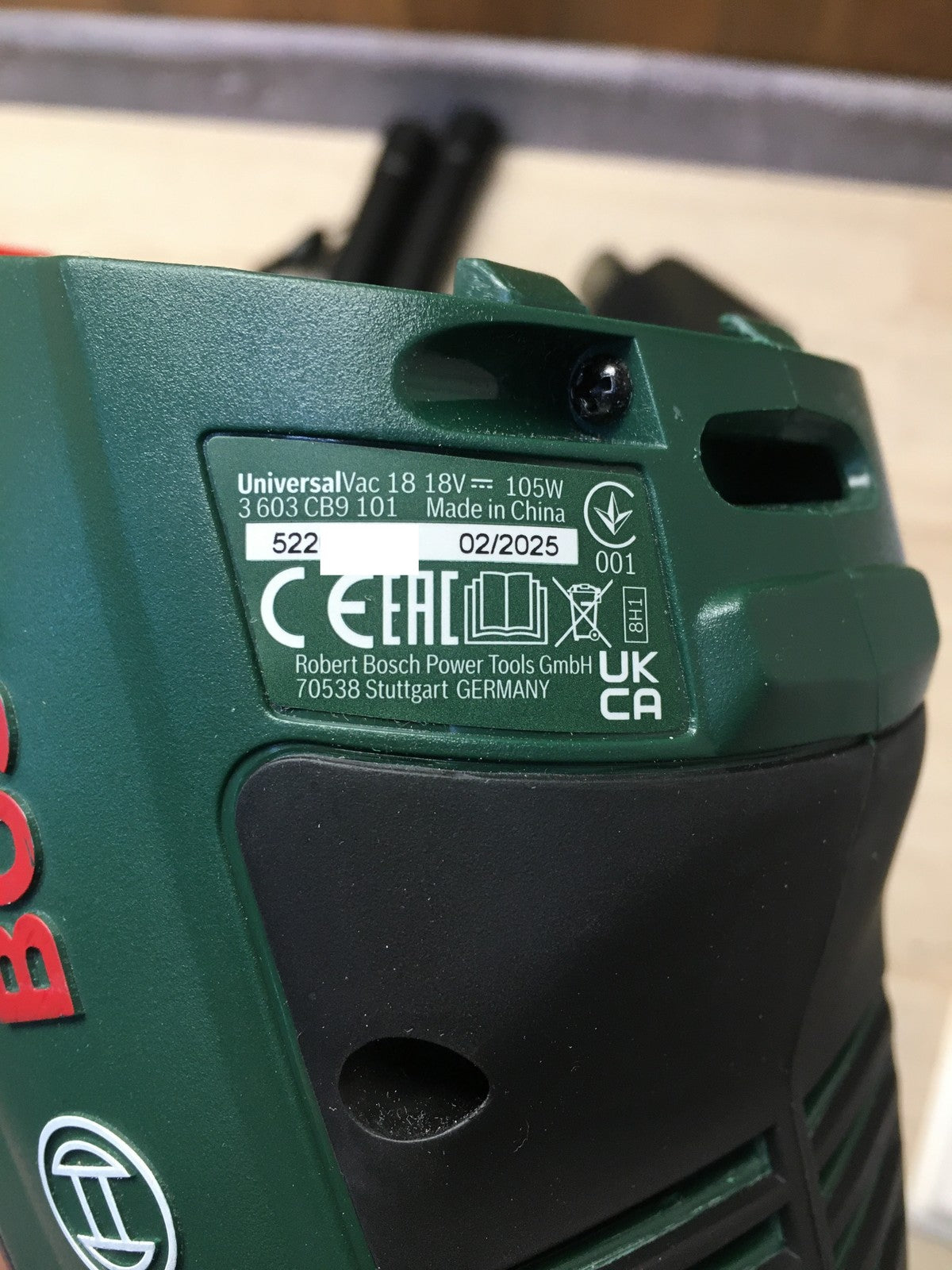 Bosch Akku-Staubsauger UniversalVac 18, ohne 2,5 Ah Akku, 18 V, I37036