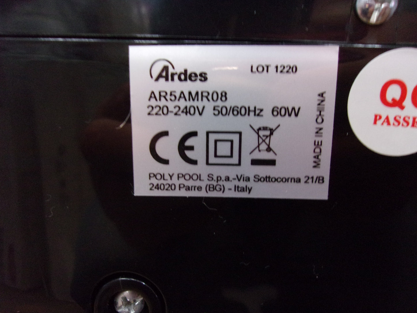 Ardes AR5AMR08 Penny Verdampfer mit Digital-Rädern 4 l, I05333