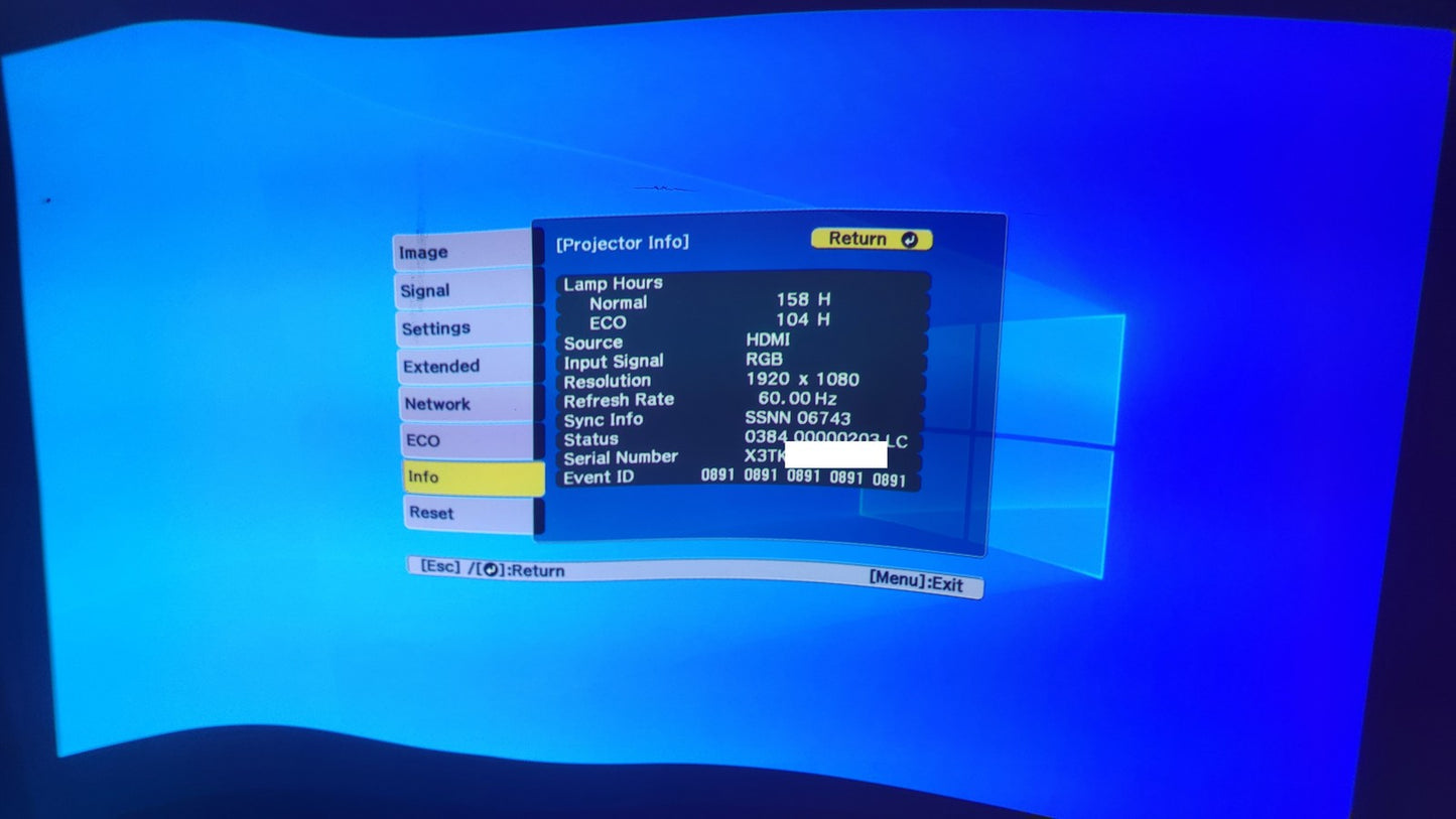 Epson EB-1795F Projektor Weiß I37287