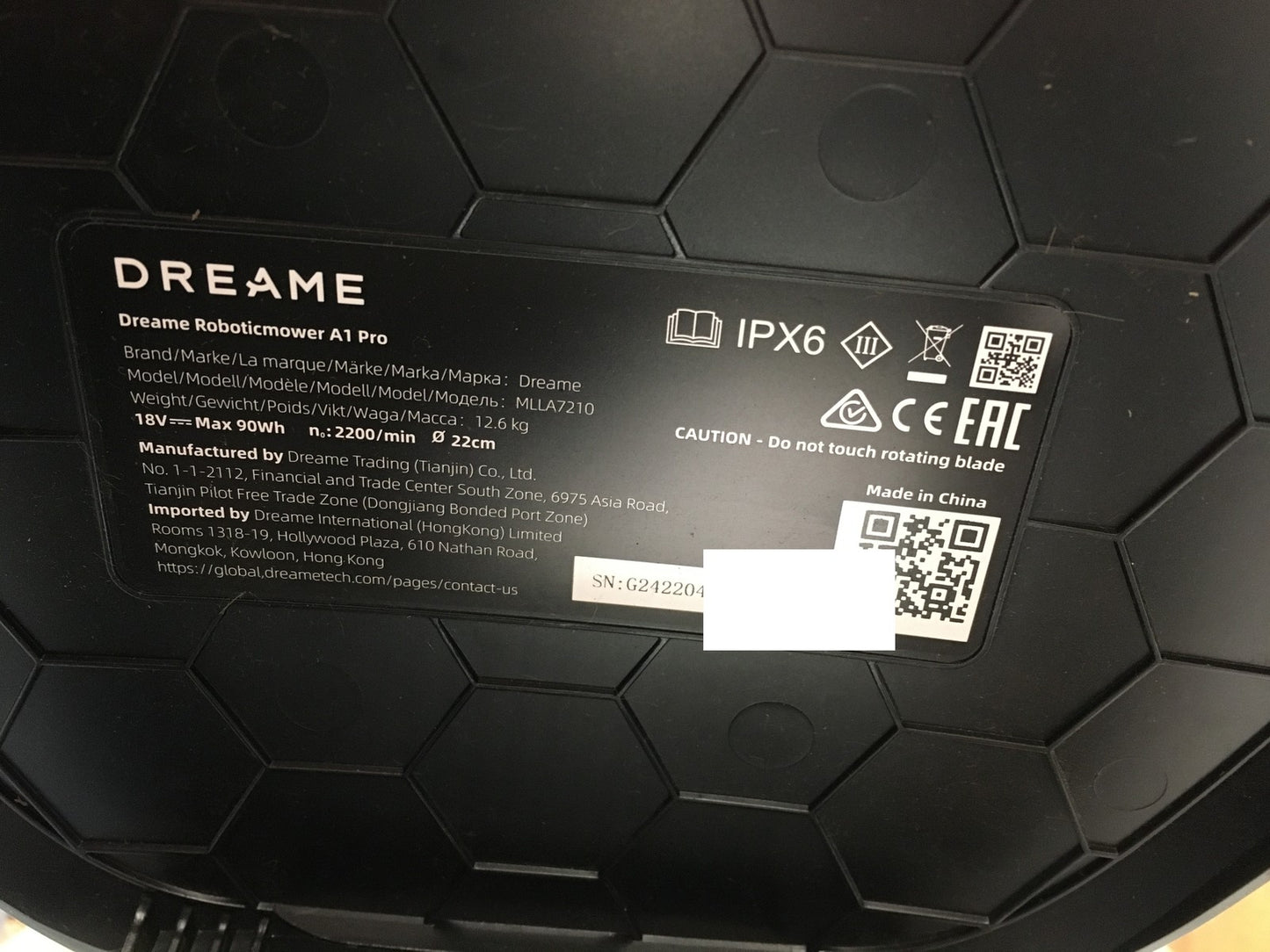 DREAME Intelligenter Mähroboter A1 Pro bis 2000m² 3D Sensor (MLLA7210) I37257