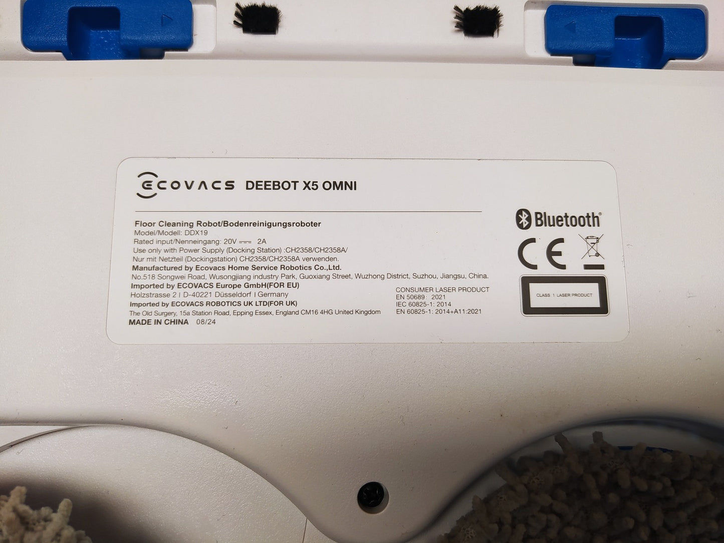 ECOVACS DEEBOT X5 Omni Saugroboter mit Wischfunktion DDX19, 12,800Pa, I36465
