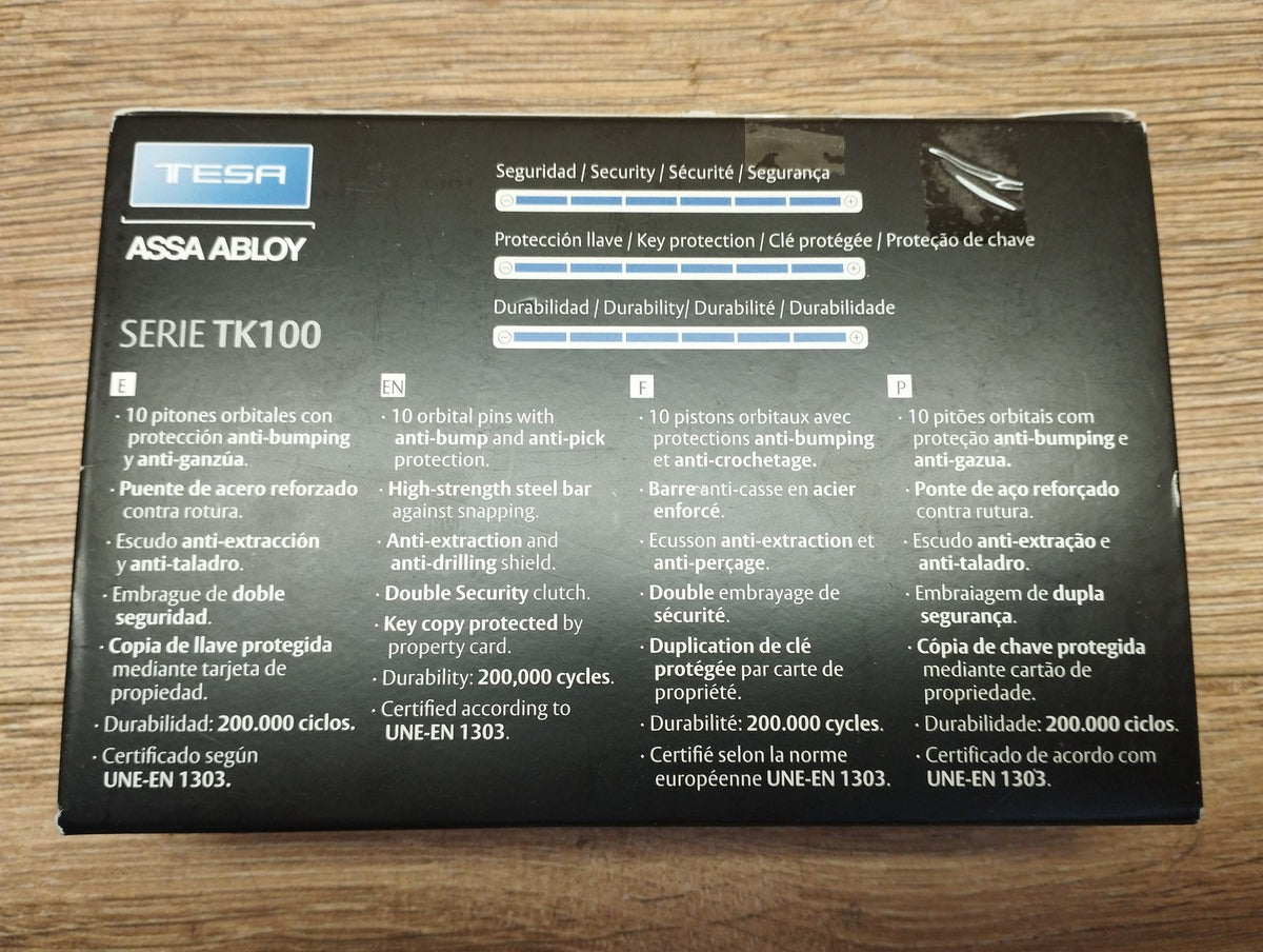 Tesa Assa Abloy TK100 Türschlosszylinder 30 x 40 mm I39891