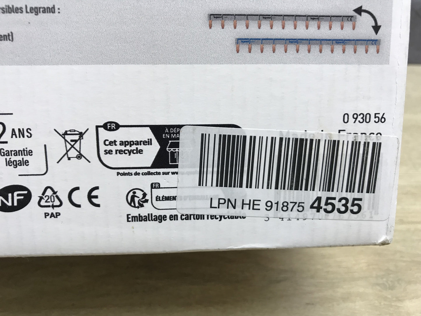 Legrand 93056 Elektrische Schalttafel, weiß, I31748