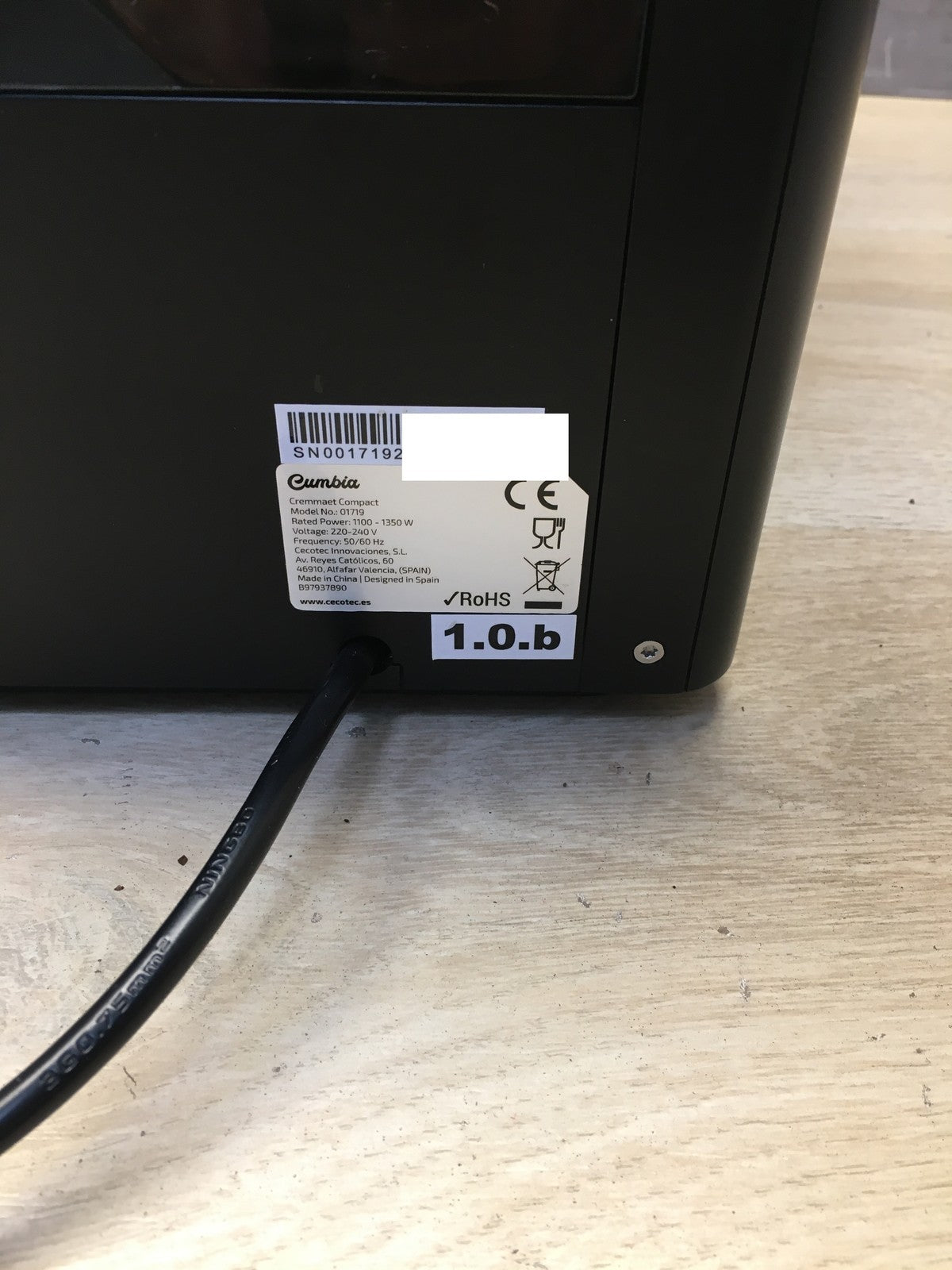 Cecotec 01719 Kaffeemaschine Cremmaet Compact, 1350W, I36363