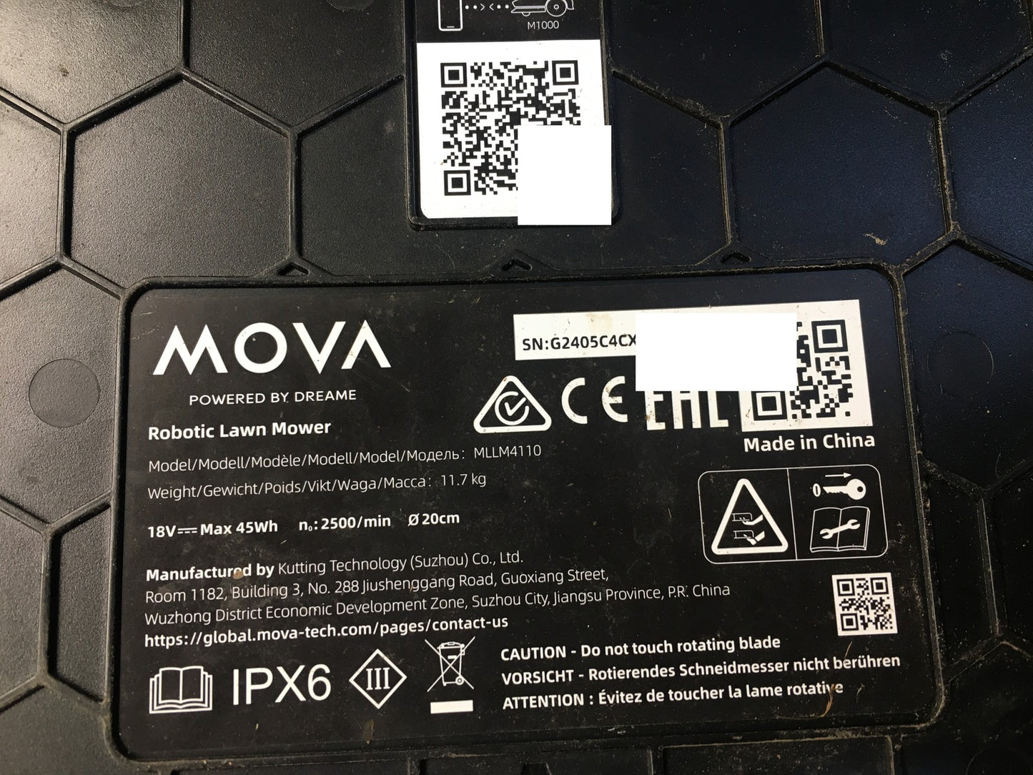 Dreame Mova 1000 Mähroboter (MLLM4110) bis 1.000 m² 3D-LiDAR kabellos, I38186