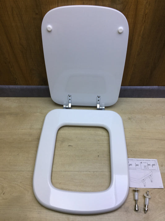 king seat EM804 WC-Sitz, MDF, Hochglanzweiß, 44 x 36 x 4 cm, I31059