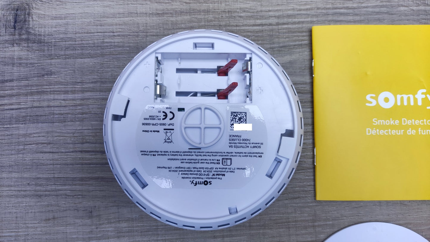 Somfy 1870289 Vernetzter Rauchmelder, 85dB Sirene, I35643