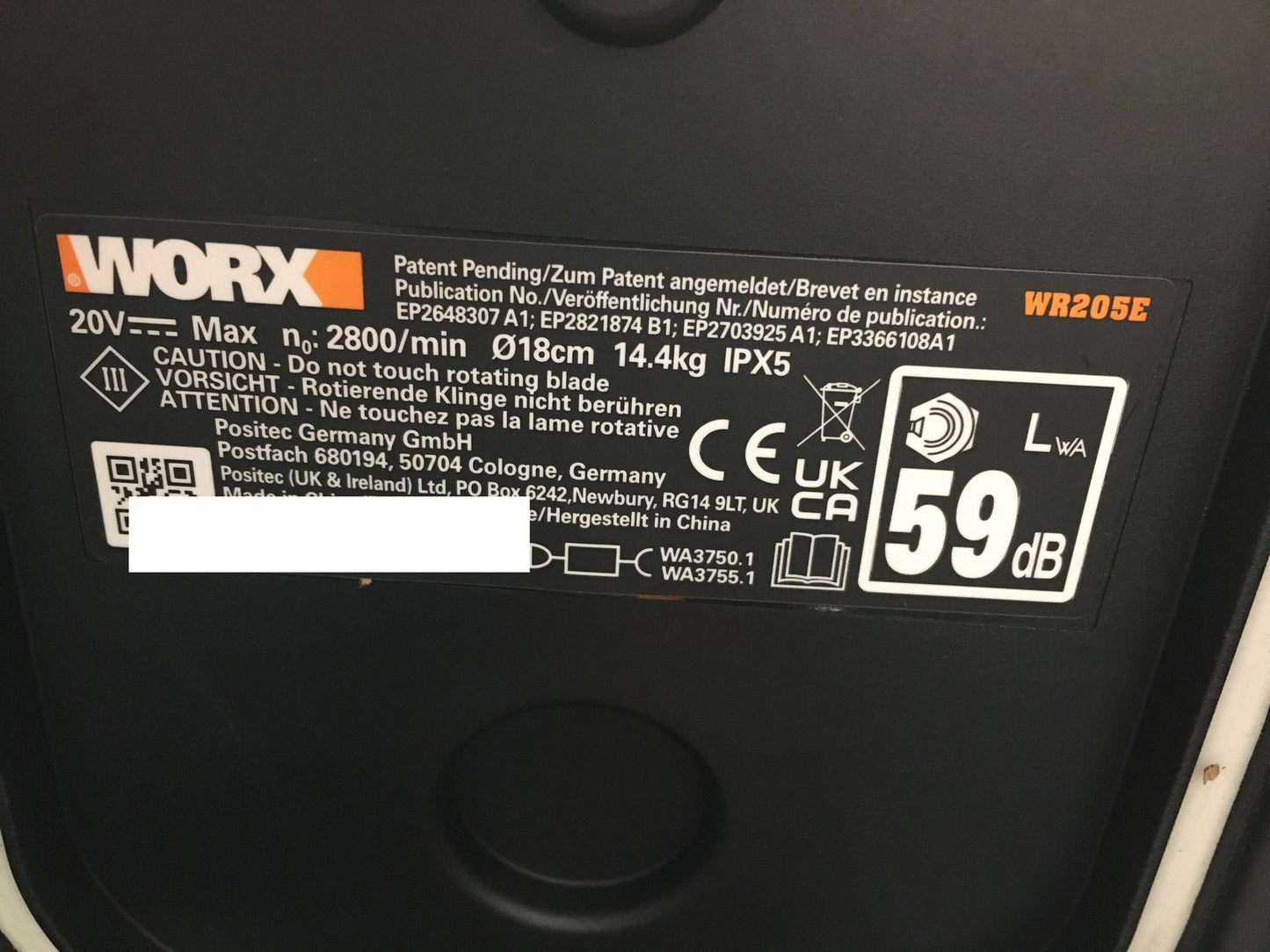 WORX Landroid Vision M550 Mähroboter ohne Begrenzungskabel WR205E, I36470