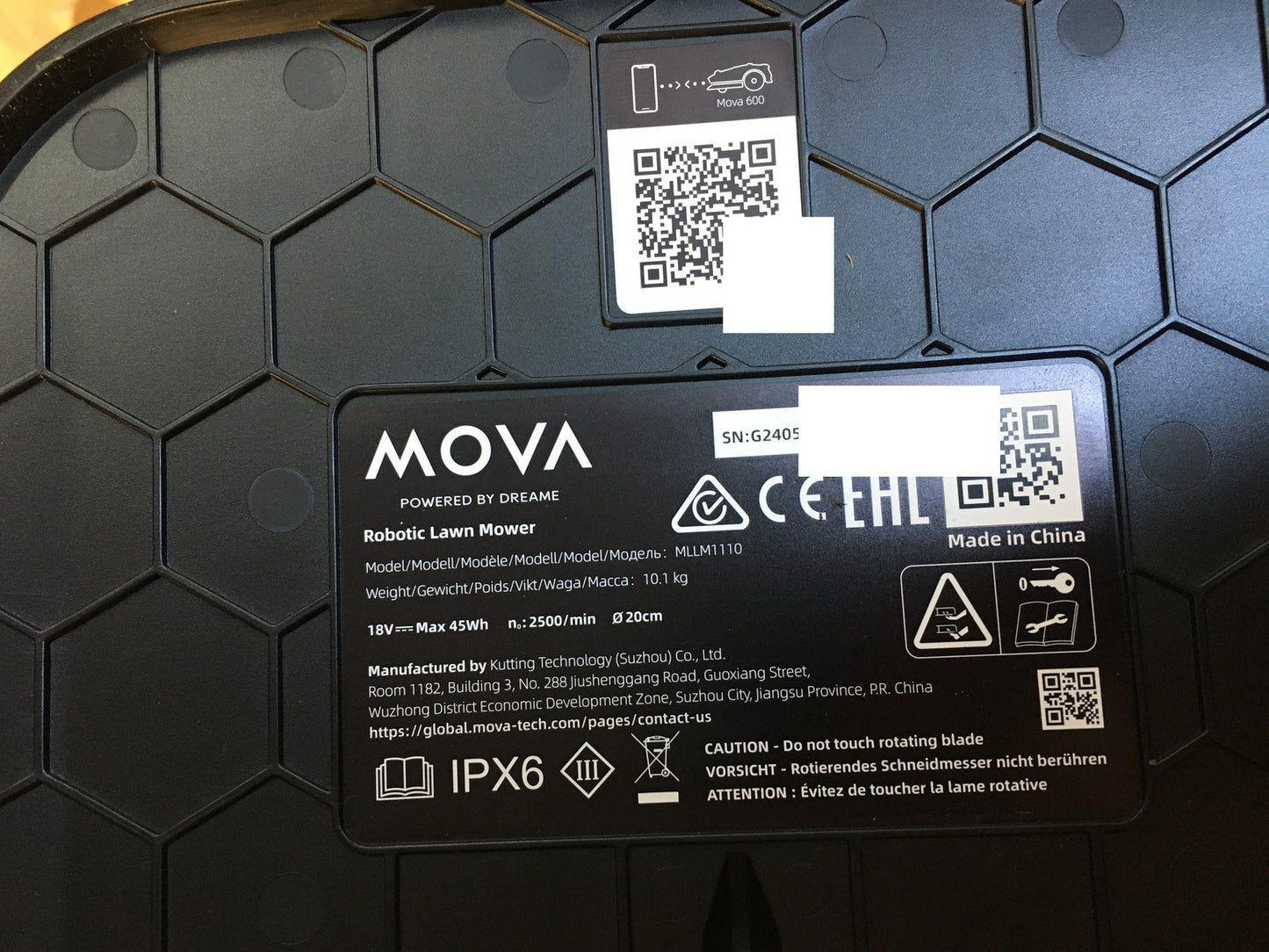 Dreame Mova 600 Mähroboter MLLM1110, für Rasenfläche bis 600 m², I37830