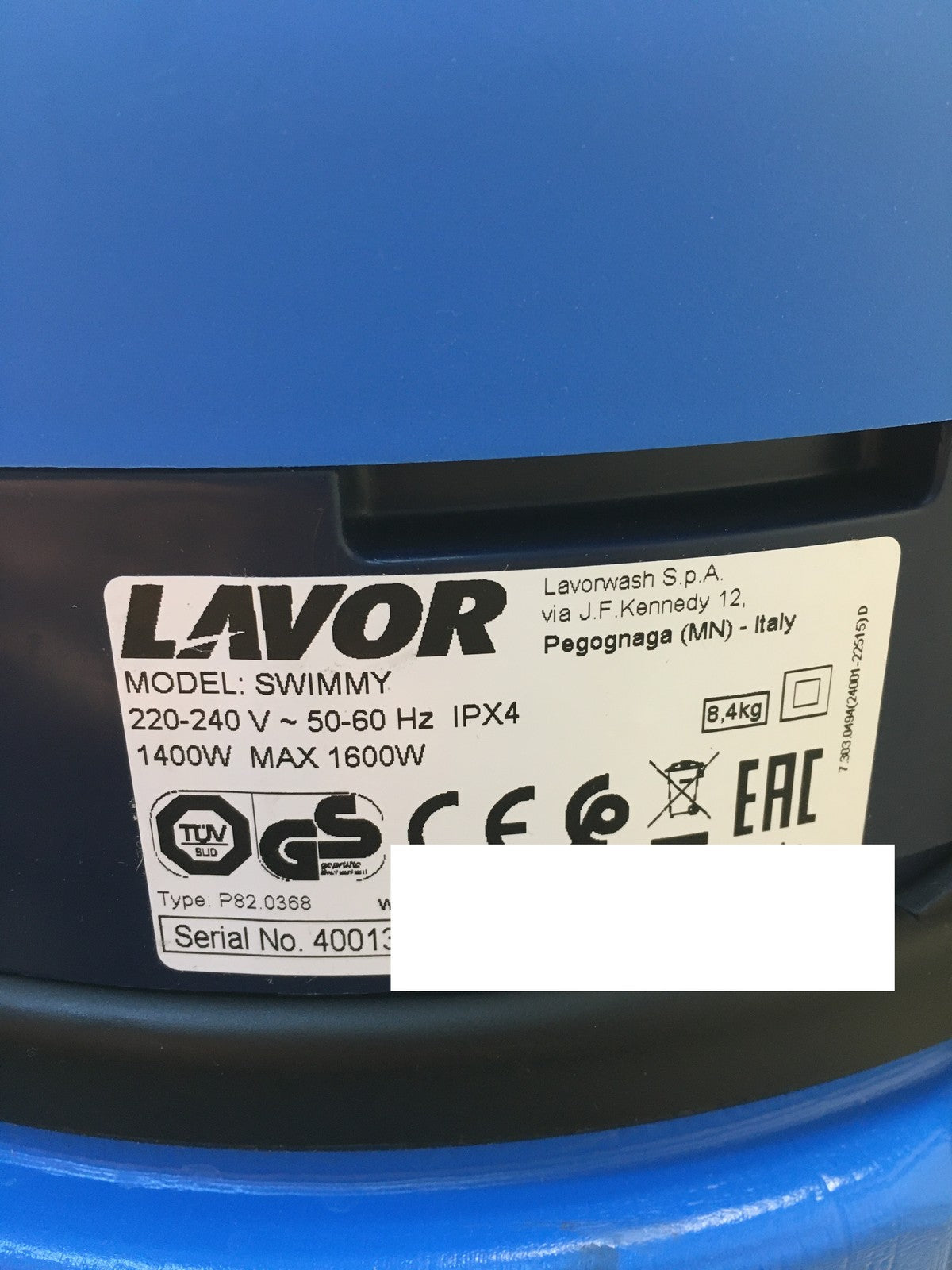 Lavor Swimmy Poolreiniger 1600 Watt, I37158