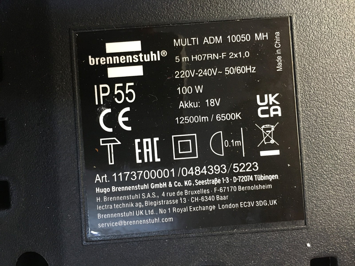 Brennenstuhl LED Hybrid Baustrahler Multi ADM 10050 MH, I37460