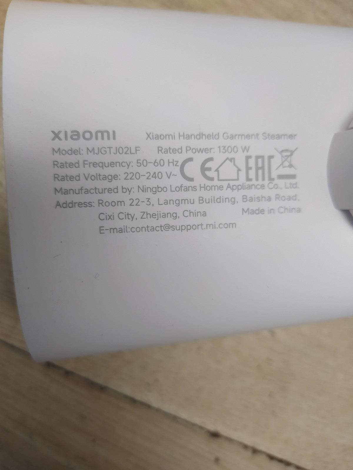 Xiaomi Mijia Hand-Dampfglätter Garment Steamer (MJGTJ02LF), I38969
