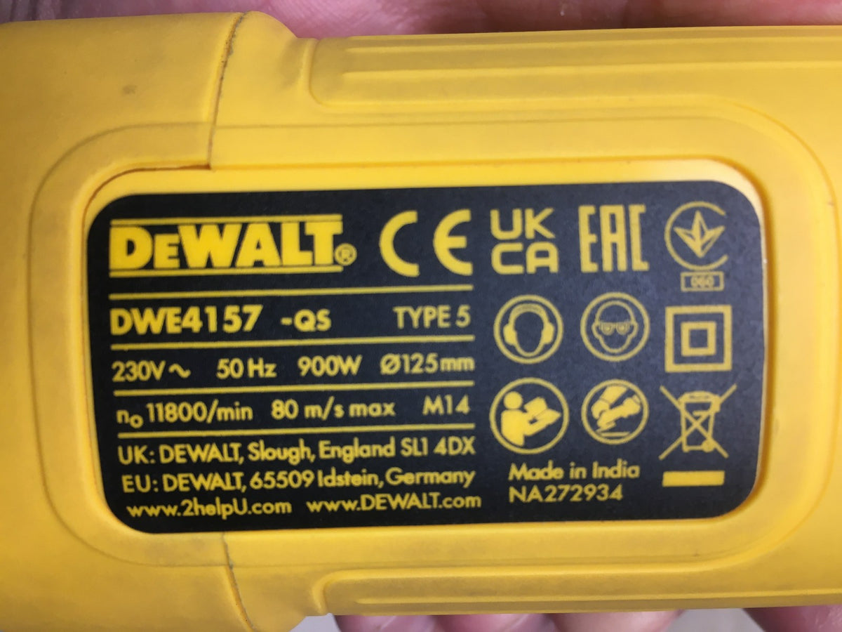 DEWALT Winkelschleifer DWE4157, 125 mm (900 Watt, 11.800 U/min), I40968