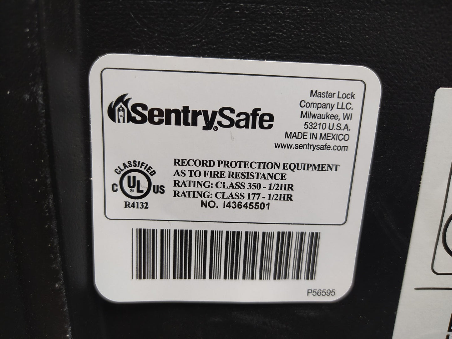 Masterlock L1200 Feuerbeständige Sicherheitskassette klein 5 L, I37898