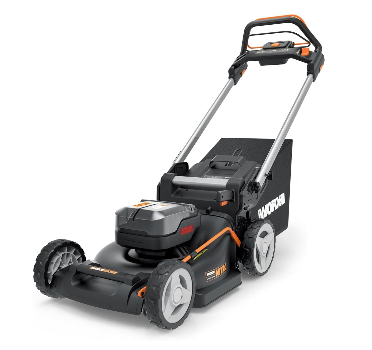 Worx Nitro WG749E 20V PowerShare Akku-Rasenmäher 55 L 46 cm inkl. Akkus 4.0Ah