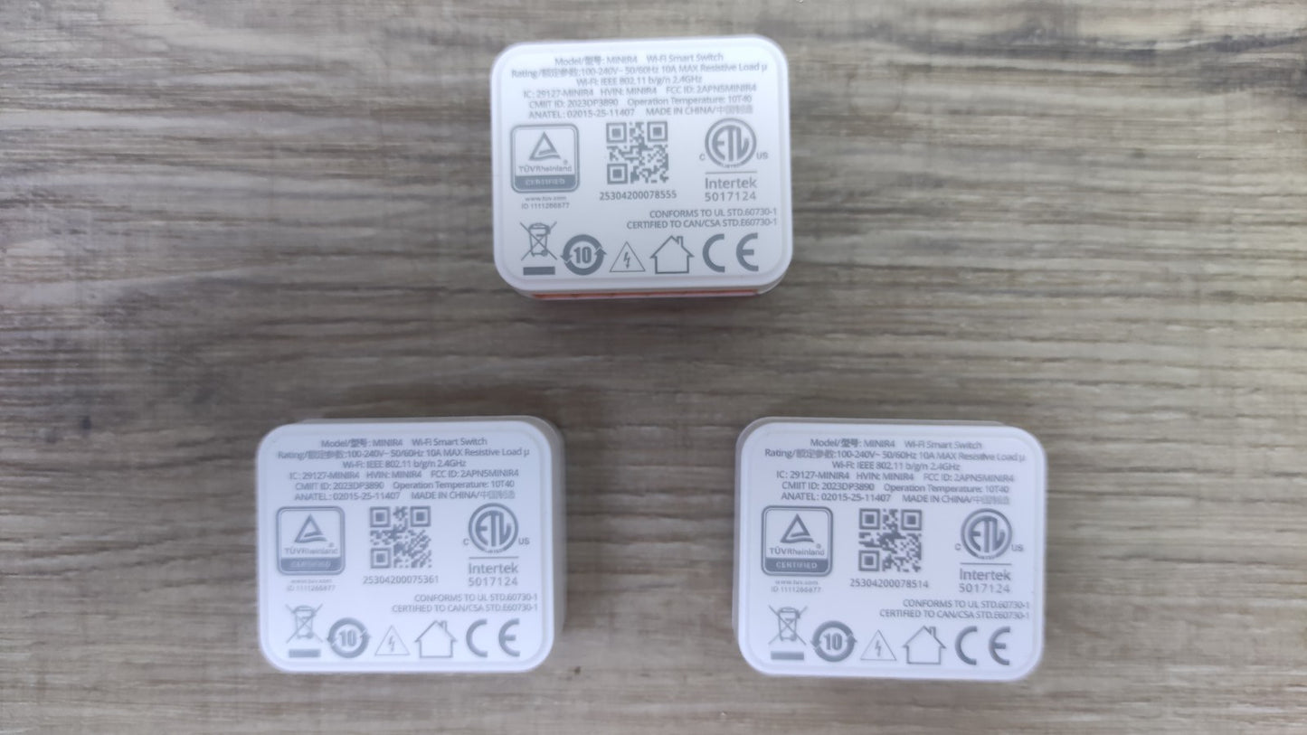 SONOFF MINIR4 Wlan Smart Schalter, 3er Set, Smarte Lichtschalter, I38976