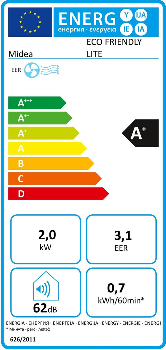 MIDEA Eco Friendly Lite Klimagerät EEK:A+, I37746