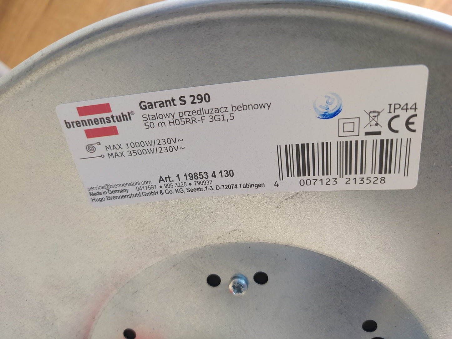 Brennenstuhl Garant S 290 Verlängerungskabel 50m 4x230V, I38662