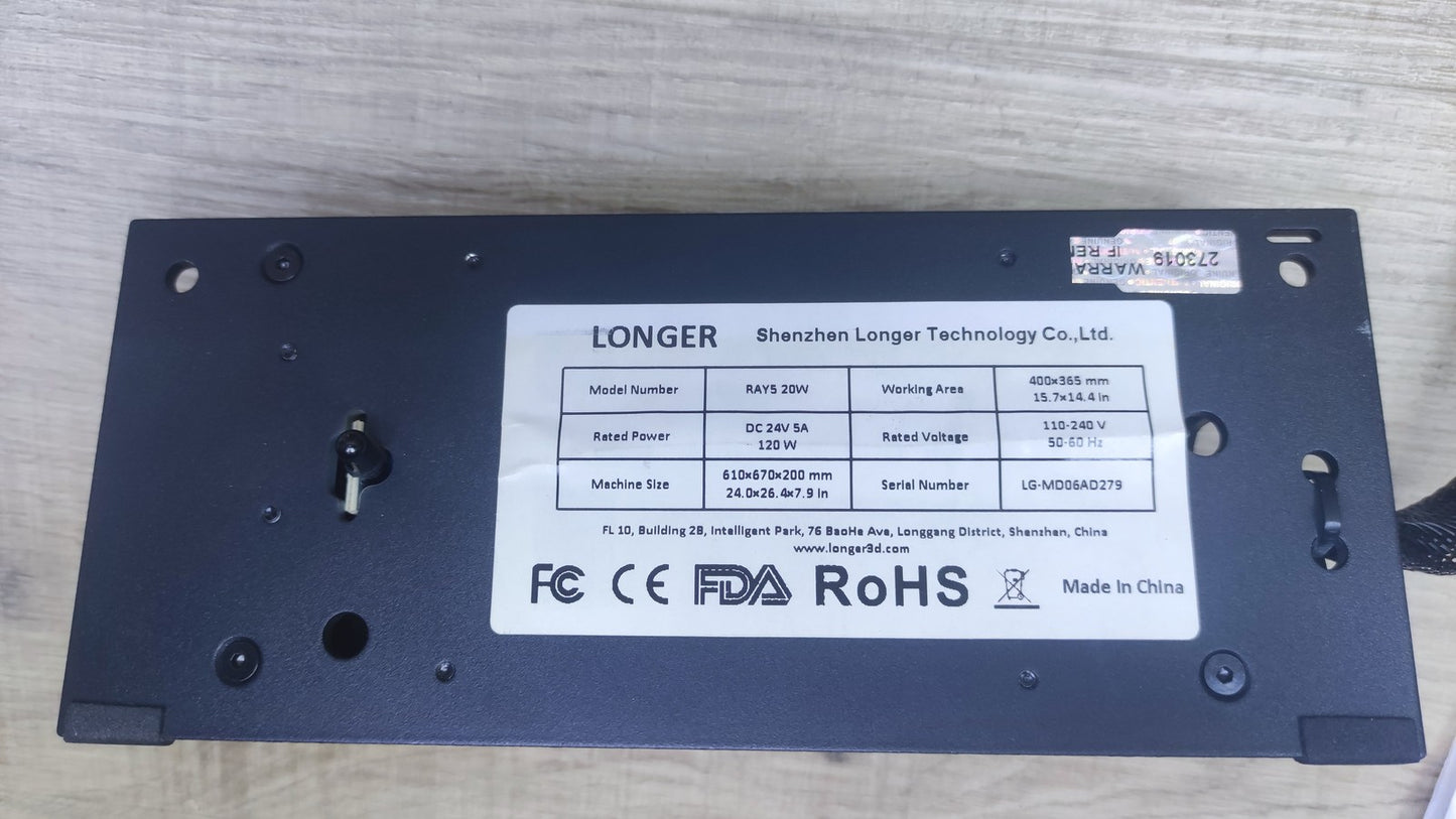 Longer RAY5 Laser Graviermaschine, 20W Laser-Ausgangsleistung, I37098