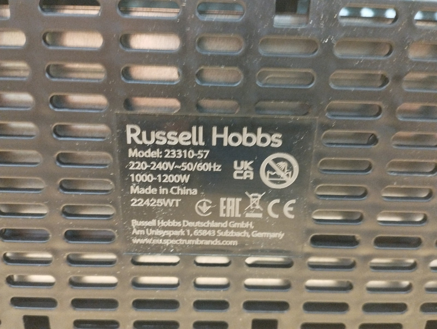 Russell Hobbs 23310-57 Toaster Sandwich für 2 Scheiben, I39740