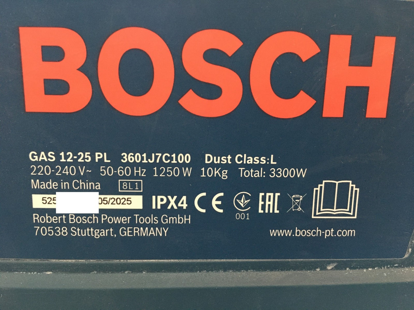 Bosch Professional Nass-/Trockensauger Gas 12-25 PL, I40007