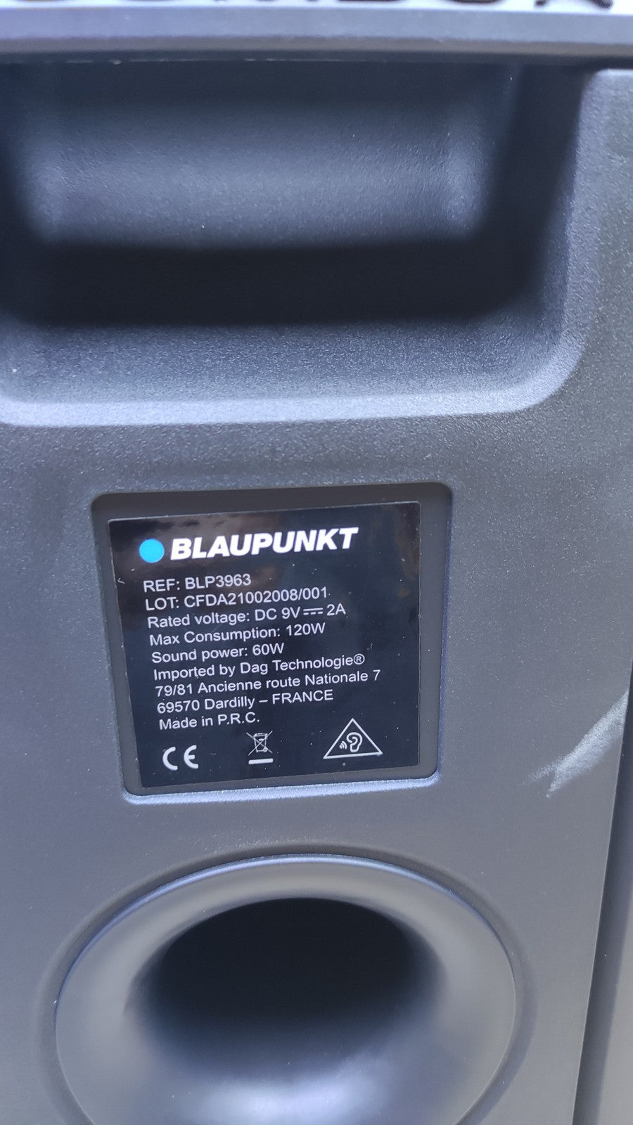 Blaupunkt BLP3963 Partybox Karaoke LED-Lautsprecher, I39605