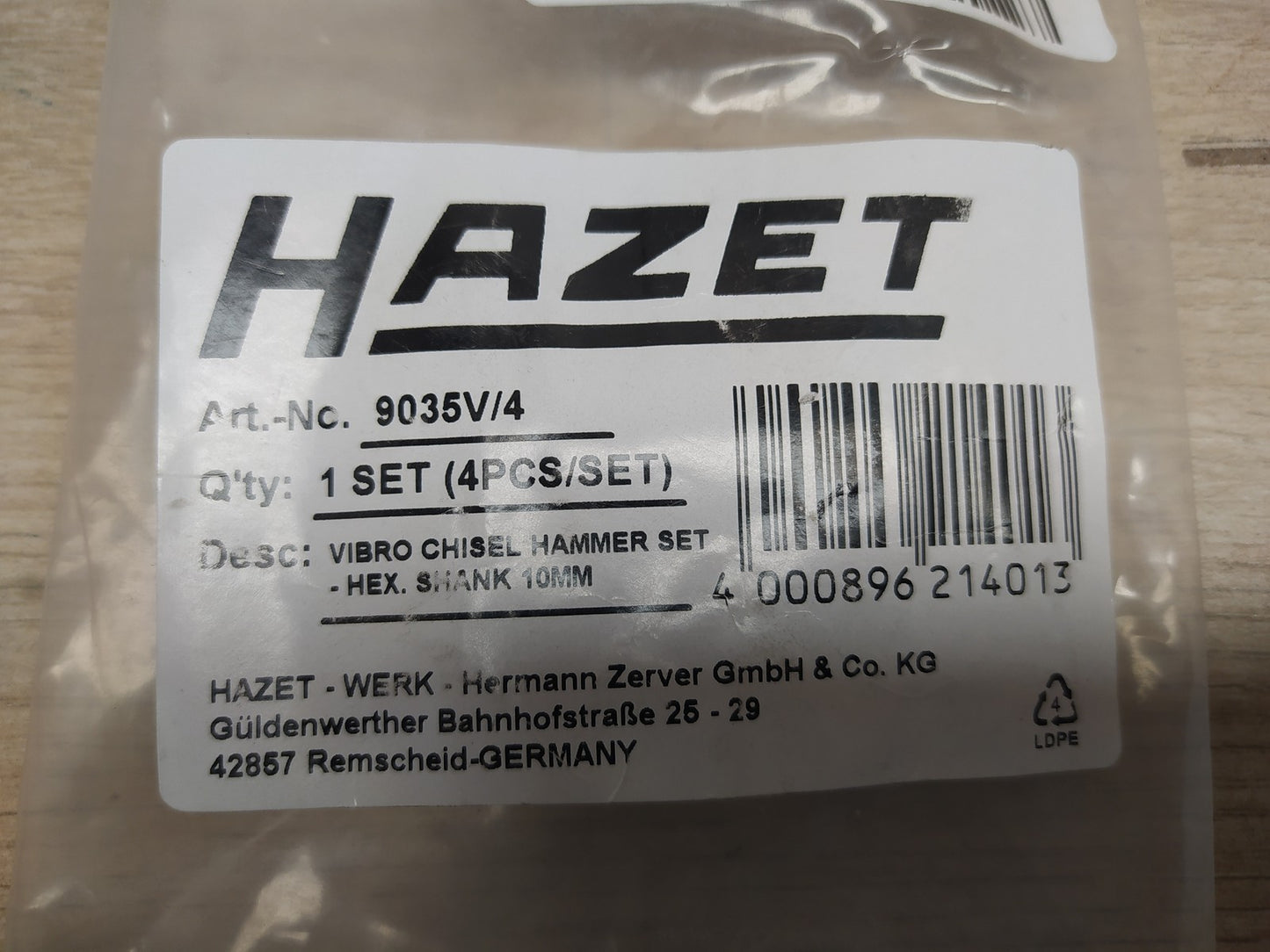 Hazet 9035V/4 Ersatz-Vibrationsmeißel, I37332