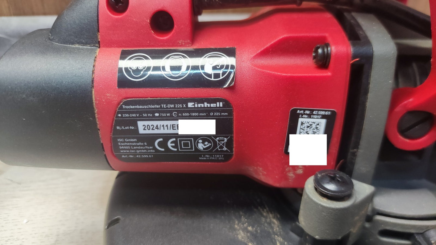 Einhell Trockenbauschleifer TE-DW 225 X, 750 W, I38409