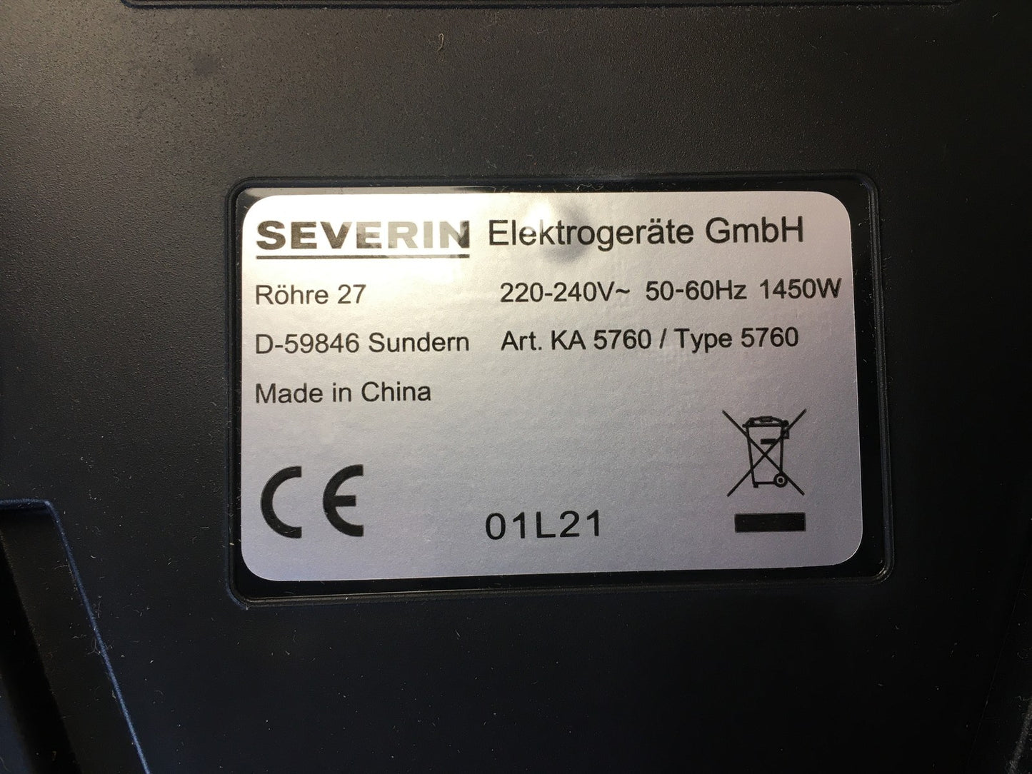 SEVERIN KA 5760 Filterkaffeemaschine, 1450W, I39012