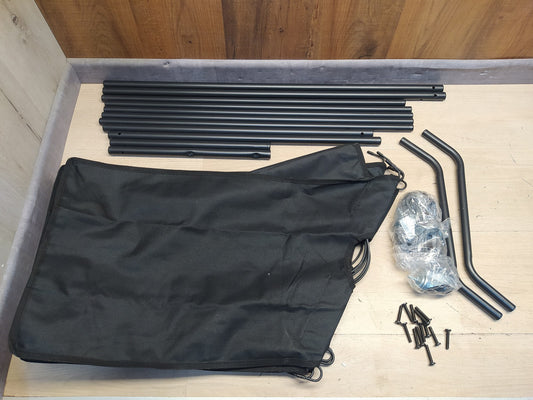 Mondeer Wäschesortierer 3 Fäscher, Wäschekorb, 3 x 35L, schwarz, I36971