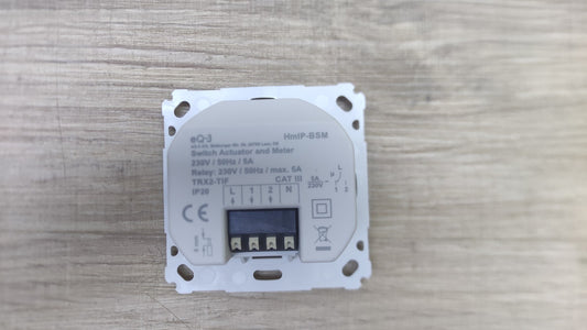 Homematic IP Schalt-Mess-Aktor für Markenschalter HmIP-BSM, I38621