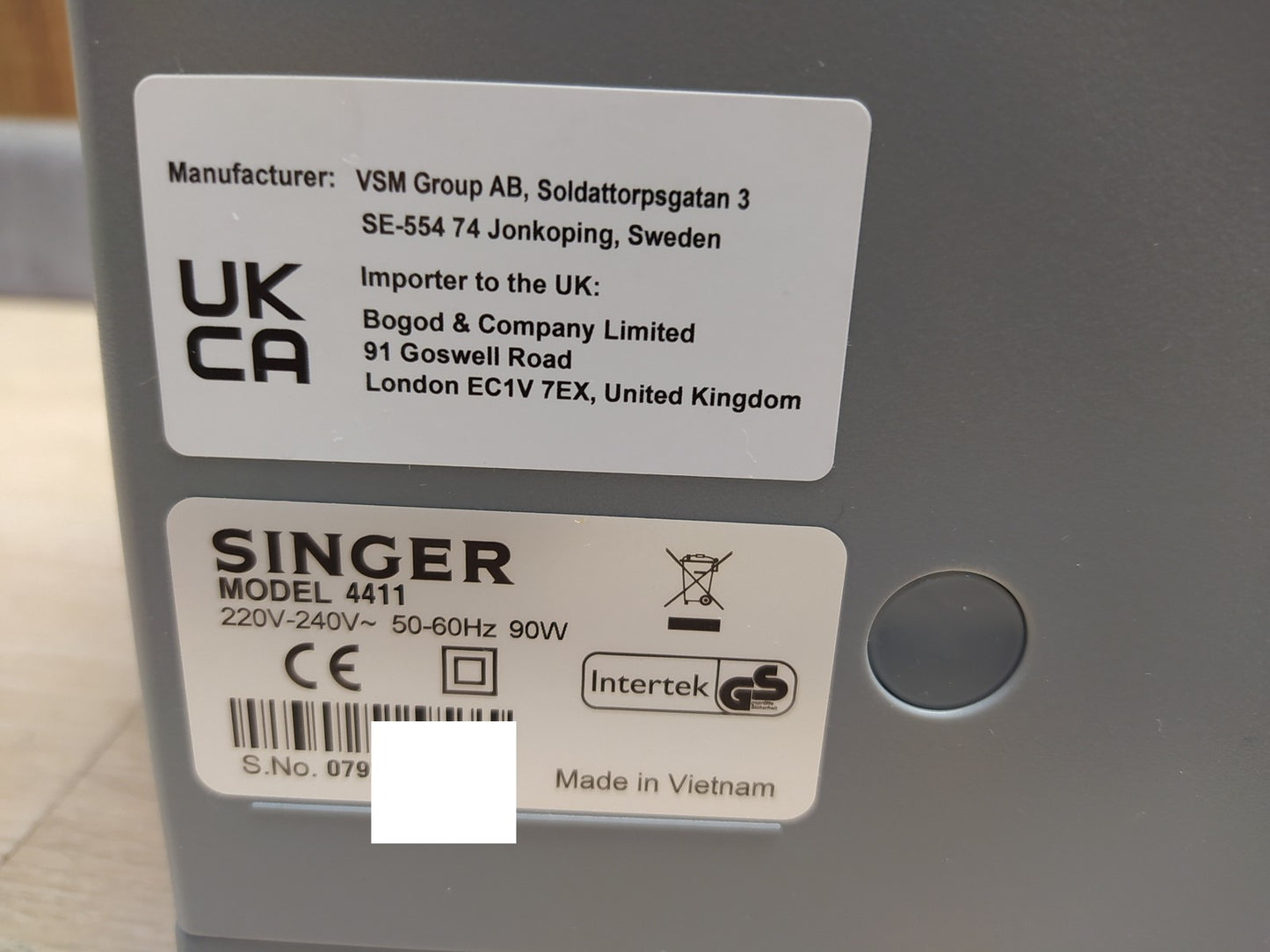 Singer Heavy Duty 4411 Nähmaschine, 11 Stichprogramme, I36652