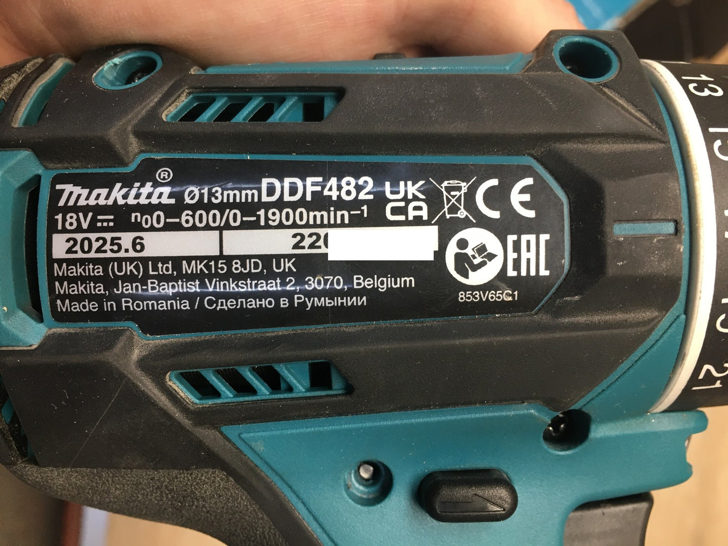 Makita DDF482Z Bohrschrauber 18V solo (ohne Akku, ohne Ladegerät), I38205